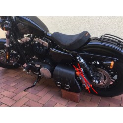 LEATHER SADDLEBAG S75 H-D SPORTSTER without bracket