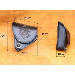 Borsa da moto S54 SEWN-ON SKULL H-D SOFTAIL