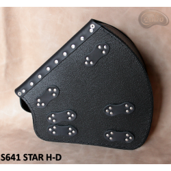 LEATHER SADDLEBAG S641 STAR H-D SOFTAIL