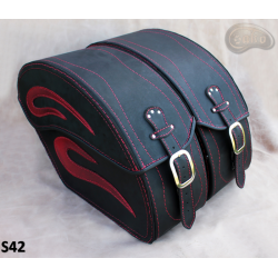 LEATHER SADDLEBAGS S42 *TO REQUEST*