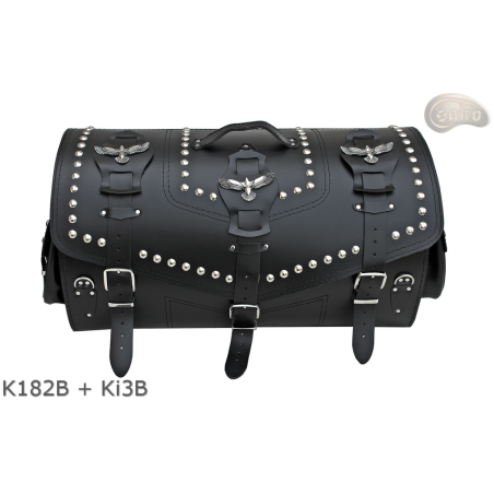 Roll Bag K1821 with lock, pockets and overlays