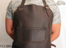 Grembiule protettivo in pelle F11 BROWN/macellaio/saldatura/cuoco/barbecue/fabbro