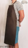 Grembiule protettivo in pelle F11 BROWN/macellaio/saldatura/cuoco/barbecue/fabbro