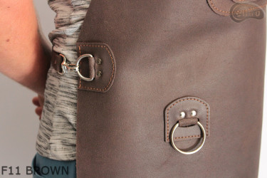 Grembiule protettivo in pelle F11 BROWN/macellaio/saldatura/cuoco/barbecue/fabbro