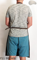 Grembiule protettivo in pelle F11 BROWN/macellaio/saldatura/cuoco/barbecue/fabbro