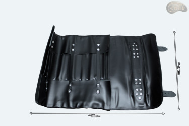 Coperta sacchetto / coltello BLACK MATTE CON CERNIERA LAMPO (modello 3)