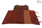 Coperta sacchetto / coltello COGNAC CON CERNIERA LAMPO (modello 3)