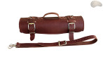 Coperta sacchetto / coltello COGNAC CON CERNIERA LAMPO (modello 3)