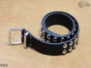 Cintura per pantaloni/gonna in pelle PA5 con rivetti decorativi da 14 mm