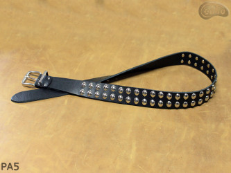 Cintura per pantaloni/gonna in pelle PA5 con rivetti decorativi da 14 mm