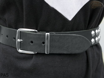 Cintura per pantaloni/gonna in pelle PA5 con rivetti decorativi da 14 mm