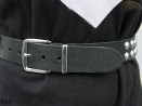 Cintura per pantaloni/gonna in pelle PA5 con rivetti decorativi da 14 mm