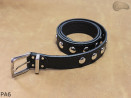 Cintura per pantaloni/gonna in pelle PA6 con rivetti decorativi da 17 mm