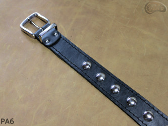 Cintura per pantaloni/gonna in pelle PA6 con rivetti decorativi da 17 mm