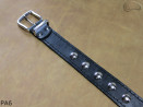 Cintura per pantaloni/gonna in pelle PA6 con rivetti decorativi da 17 mm