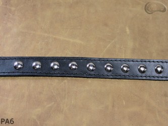 Cintura per pantaloni/gonna in pelle PA6 con rivetti decorativi da 17 mm