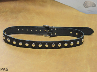 Cintura per pantaloni/gonna in pelle PA6 con rivetti decorativi da 17 mm