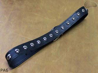 Cintura per pantaloni/gonna in pelle PA6 con rivetti decorativi da 17 mm