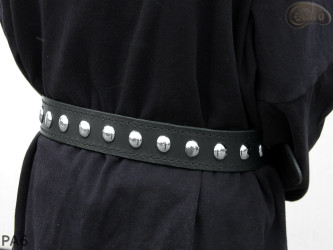 Cintura per pantaloni/gonna in pelle PA6 con rivetti decorativi da 17 mm