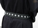 Cintura per pantaloni/gonna in pelle PA6 con rivetti decorativi da 17 mm