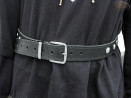 Cintura per pantaloni/gonna in pelle PA6 con rivetti decorativi da 17 mm