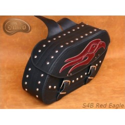 LEATHER SADDLEBAGS S04 B RED EAGLE  **TO REQUEST**