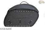 LEATHER SADDLEBAGS S152 BLACK