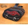 LEATHER SADDLEBAGS S04 B RED EAGLE  **TO REQUEST**