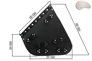 Borsa da moto S59 CROCE DI MALTA H-D SOFTAIL