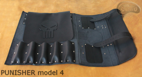 Coperta sacchetto / coltello PELLE FIORE PUNISHER( modello 4)