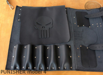 Coperta sacchetto / coltello PELLE FIORE PUNISHER( modello 4)
