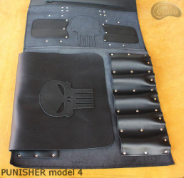 Coperta sacchetto / coltello PELLE FIORE PUNISHER( modello 4)