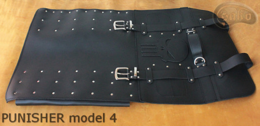 Coperta sacchetto / coltello PELLE FIORE PUNISHER( modello 4)