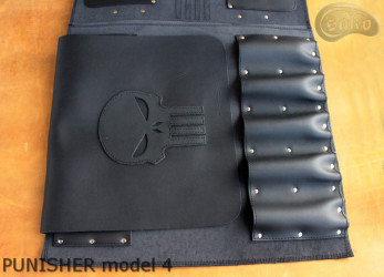 Coperta sacchetto / coltello PELLE FIORE PUNISHER( modello 4)