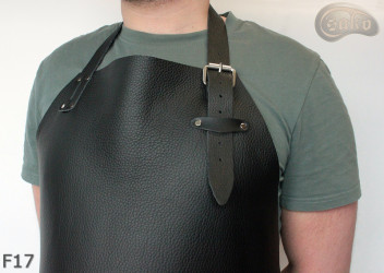 Grembiule in pelle F17 in due pezzi protettivo / macellaio / saldatore / cuoco / barbecue / fabbro