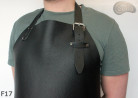 Grembiule in pelle F17 in due pezzi protettivo / macellaio / saldatore / cuoco / barbecue / fabbro