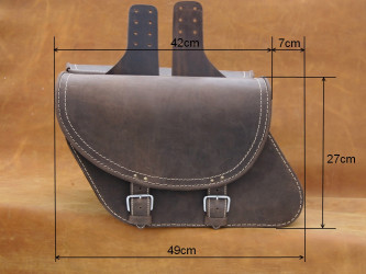 Leather Saddlebags S91 Brown 6  *TO REQUEST*