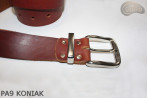 Cintura per pantaloni in pelle PA9 color cognac