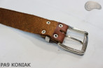Cintura per pantaloni in pelle PA9 color cognac