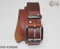 Cintura per pantaloni in pelle PA9 color cognac