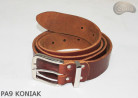 Cintura per pantaloni in pelle PA9 color cognac