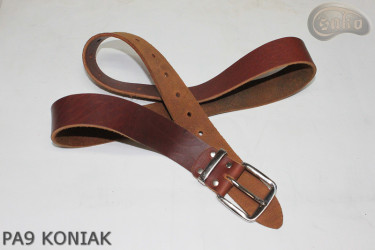 Cintura per pantaloni in pelle PA9 color cognac