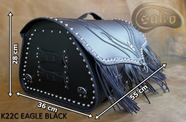 Bauletto per moto K22 BLACK EAGLE