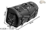 Bauletto per moto K1821 con serratura, tasche e sovrapposizioni