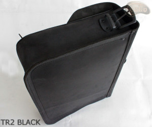 Borsa a tracolla in pelle TR2 BLACK