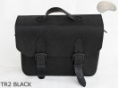 Borsa a tracolla in pelle TR2 BLACK