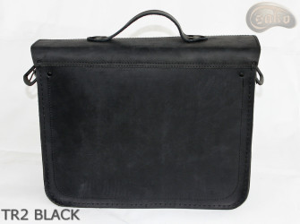 Borsa a tracolla in pelle TR2 BLACK