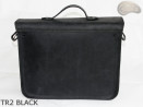 Borsa a tracolla in pelle TR2 BLACK