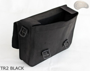 Borsa a tracolla in pelle TR2 BLACK