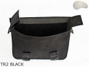 Borsa a tracolla in pelle TR2 BLACK